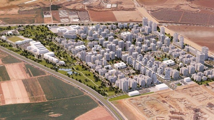 הדמיית קריית גת-הרחבה צפונית (עומר מסלר ארמון אדריכלים)