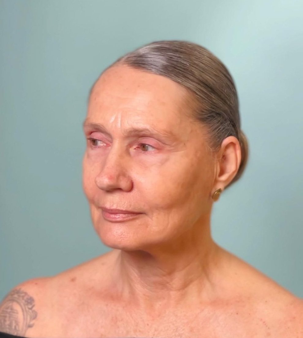 בתצלום מוניקה, לפני האיפור  צילום גיא יצחק