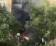 שריפה פרצה מחוץ למבנה  רחוב אלכסנדרוני, קרית גת