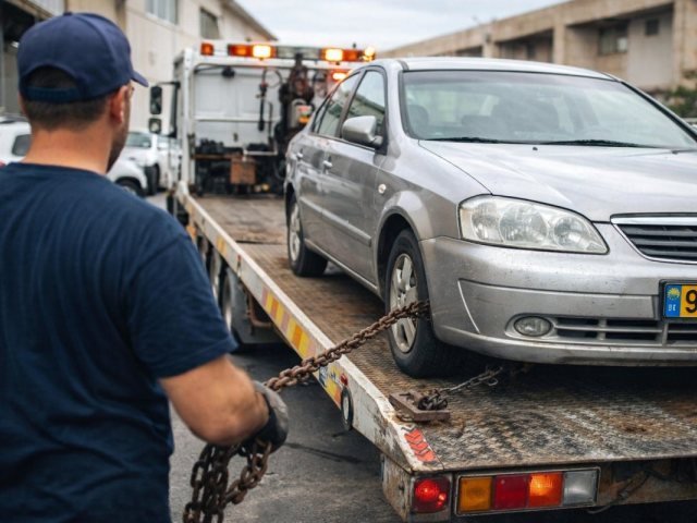 גנבת רכבים באמצעות גרר