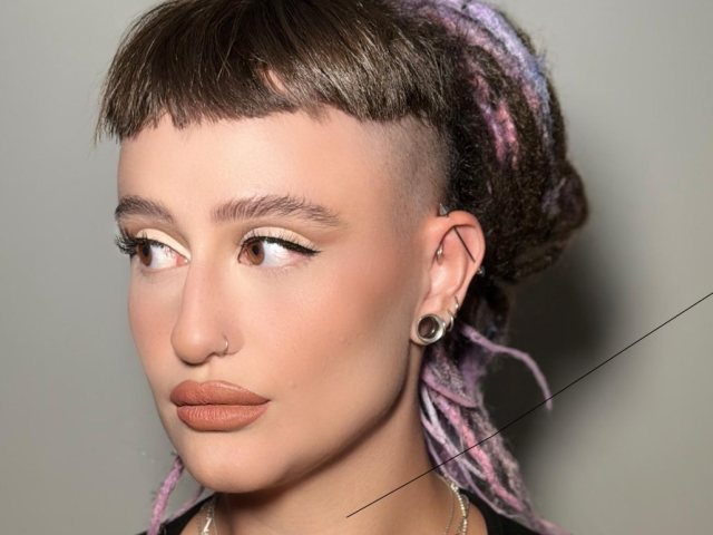 דוגמנית של אבא,    עונג שחף באיפור של ירין שחף, צילום גיא יצחק