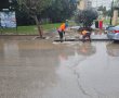 בעקבות מזג האוויר הסוער: טיפול בהצפות ברחבי קריית גת