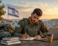אילוסטרציה AI חייל מילואים סטודנט