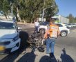 צומת פלוגות : רוכב אופנוע בן 25 נפצע קשה בתאונה